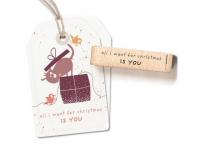 Stempel cats on appletrees "All I want for Christmas is you"