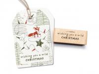 Stempel cats on appletrees "wishing you a wild Christmas"